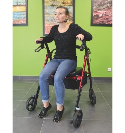Rollator 4 roues forte corpulence Neo XL