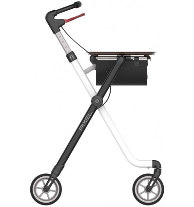 Déambulateur 4 roues d'intérieur léger et pliable Pixel Rehasense blanc