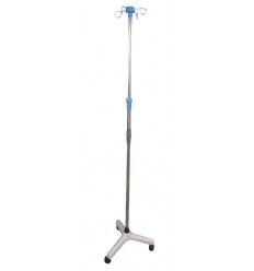 Pied porte-sérum en inox Eco