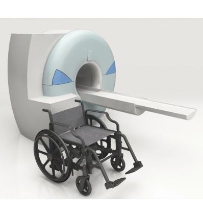 Fauteuil roulant manuel pliable ultra léger zéro métal IRM