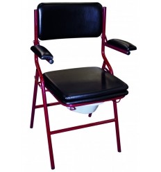 Chaise percée pliante avec accoudoirs relevables GR 92 HMS Vilgo