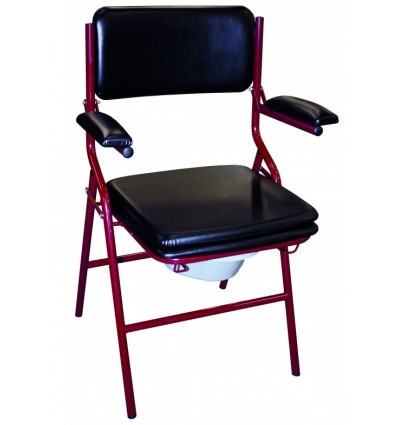 Chaise percée pliante avec accoudoirs relevables GR 92 HMS Vilgo