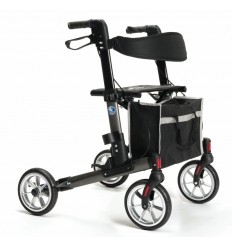 Déambulateur 4 roues léger et pliable avec siège Quava Vermeiren gris