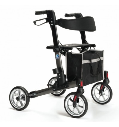 Déambulateur 4 roues léger et pliable avec siège Quava Vermeiren gris