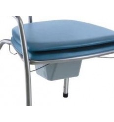 Seau anatomique avec couvercle pour chaise percée H450