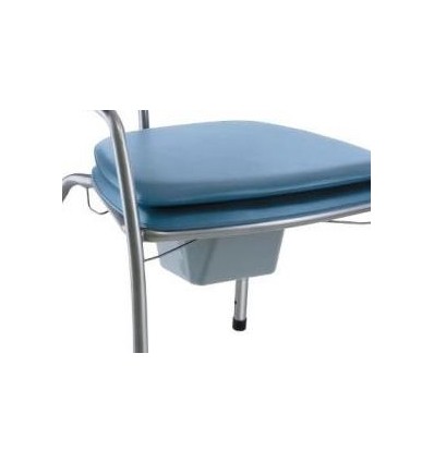 Seau anatomique avec couvercle pour chaise percée H450