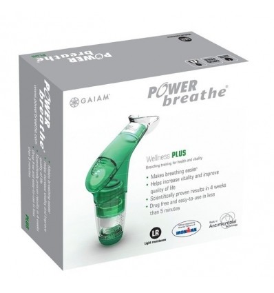 Appareil de rééducation respiratoire POWERbreathe Plus vert résistance faible
