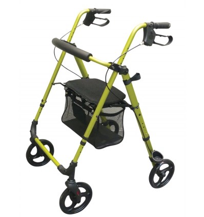 Déambulateur 4 roues léger et pliable avec siège Néo Fashion vert