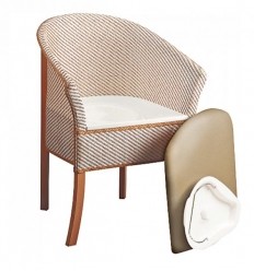 Chaise percée en bois Derby Homecraft