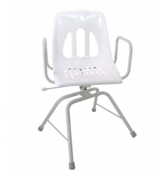 Chaise de douche pivotante avec accoudoirs