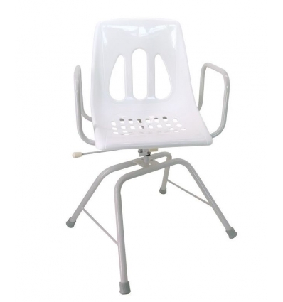 Chaise de douche pivotante avec accoudoirs