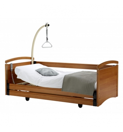 Lit médicalisé 1 personne Euro 1000 HMS Vilgo Merisier boiserie 1