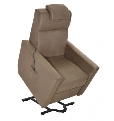 Fauteuil releveur Faro 2 moteurs marron