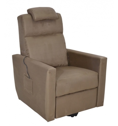 Fauteuil releveur Faro 2 moteurs marron