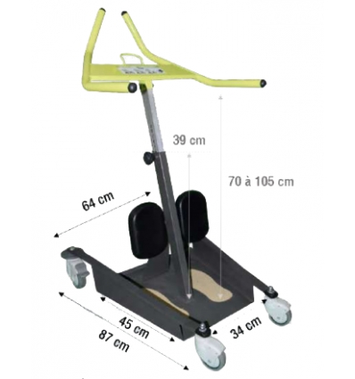 Dimensions du guidon de transfert déplaçant Verso