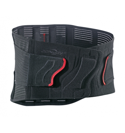 Ceinture lombaire Actistrap Donjoy noir et rouge