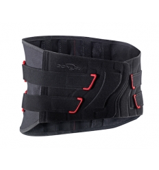 Ceinture lombaire homme femme Immostrap Donjoy noir et rouge