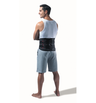 Ceinture lombaire Immostrap Donjoy noir et rouge