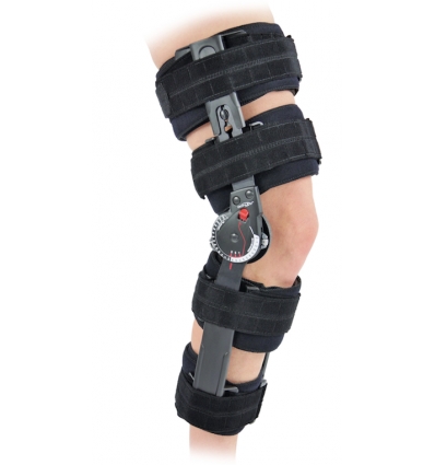 Attelle de genou articulée X Act Rom Lite Donjoy noir