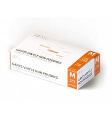 Gants en vinyle non poudrés Friimov - Boîte de 100
