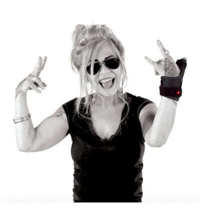 Attelle de pouce ErgoForm Donjoy noir et rouge