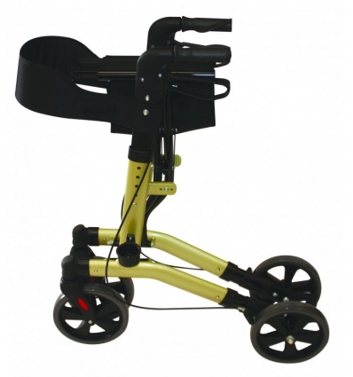 Déambulateur 4 roues léger et pliable Nestor champagne HMS Vilgo