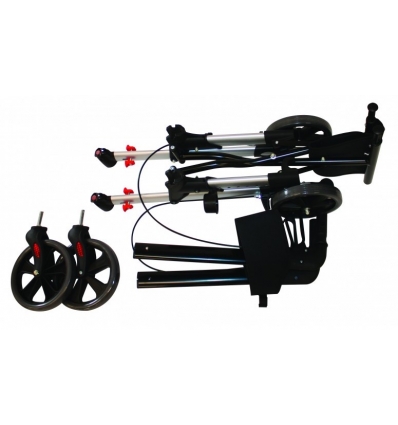 Rollator 4 roues entièrement pliable Victor Epoxy argent