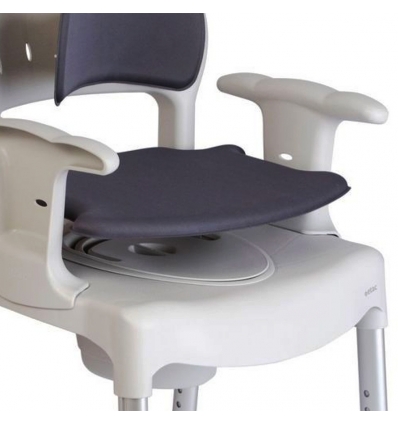 Chaise garde-robe 3 en 1 Etac Swift Commode avec coussins