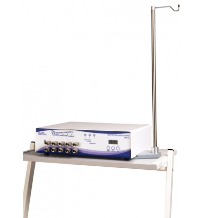 Guéridon 2 tablettes avec potence