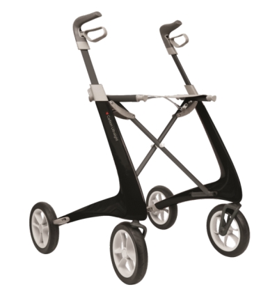 Rollator 4 roues léger Carbon Ultralight noir Carlett