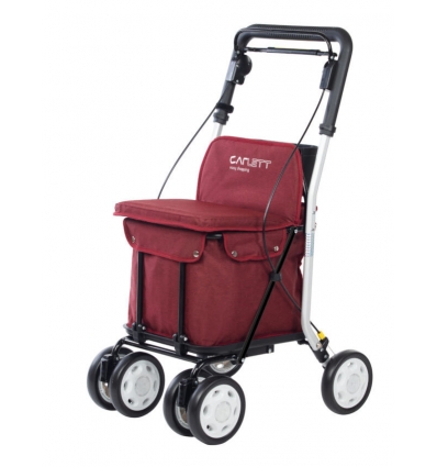 Déambulateur caddie Lett 800 Carlett rouge