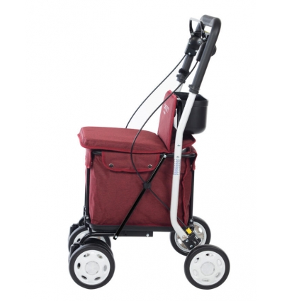 Rollator - Caddy de course Lett 800 rouge