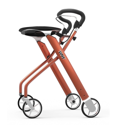 Rollator d'intérieur 4 roues Let’s Dream orange