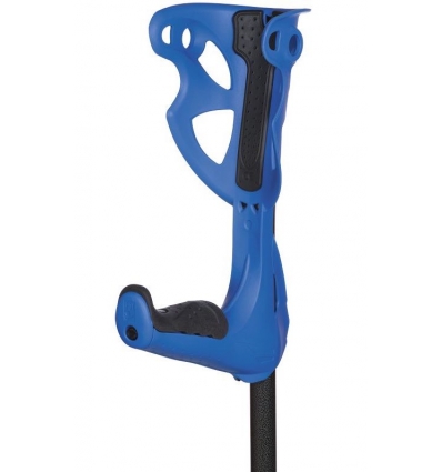 Canne anglaise ergonomique Ergo Opti Confort Premium bleu