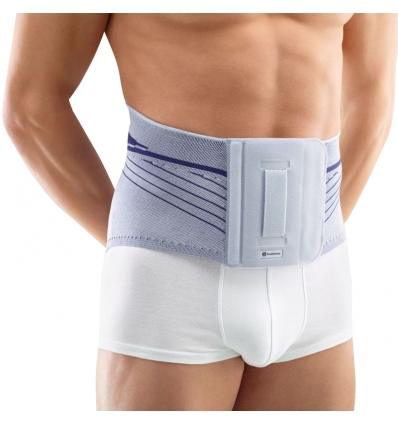 Ceinture lombaire LumboLoc CompriFix Evolution Bauerfeind titane bleu