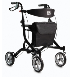 Rollator 4 roues pliable Ultralight noir