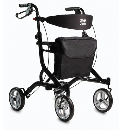 Rollator 4 roues pliable Ultralight noir