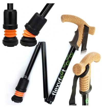 Canne de marche pliable anti-glisse Flexyfoot