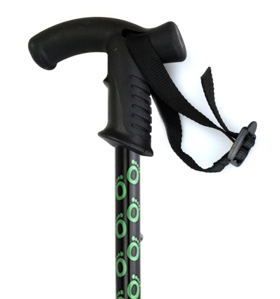 Poignée de la canne de marche pliable anti-glisse Flexyfoot