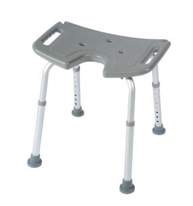 Tabouret de douche gris Bora