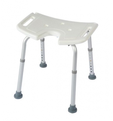 Tabouret de douche blanc Bora