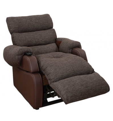 Fauteuil releveur Cocoon XXL - design 1ère génération marron chiné