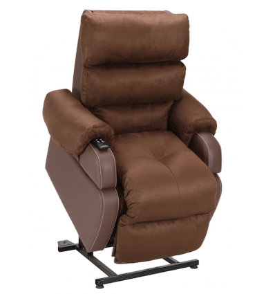 Fauteuil releveur Cocoon XXL - design 1ère génération velours marron