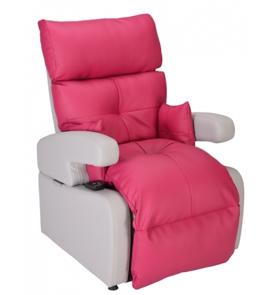 Fauteuil releveur Cocoon 1 moteur - 2ème génération framboise