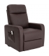 Fauteuil releveur 1 moteur Mint simili-cuir chocolat