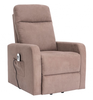 Fauteuil releveur 1 moteur Mint microfibre taupe