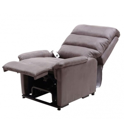 Fauteuil releveur 1 moteur Perle microfibre taupe