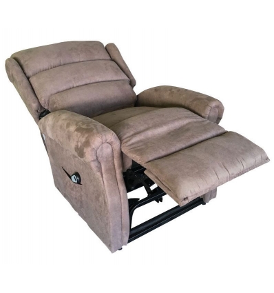 Fauteuil releveur 2 moteurs Renaissance microfibre taupe