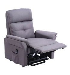 Fauteuil releveur électrique 2 moteurs relax Diamant confort tissu gris