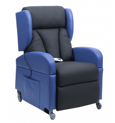 Fauteuil releveur 2 moteurs Proclassic bleu